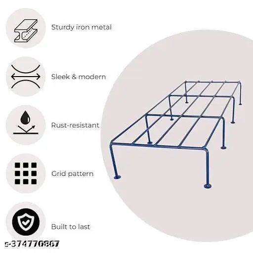 Metal Plant Stand (Set of 4 BLUE) | Pot Stand | Stand for balcony - 24 inches | Indoor & Outdoor Use