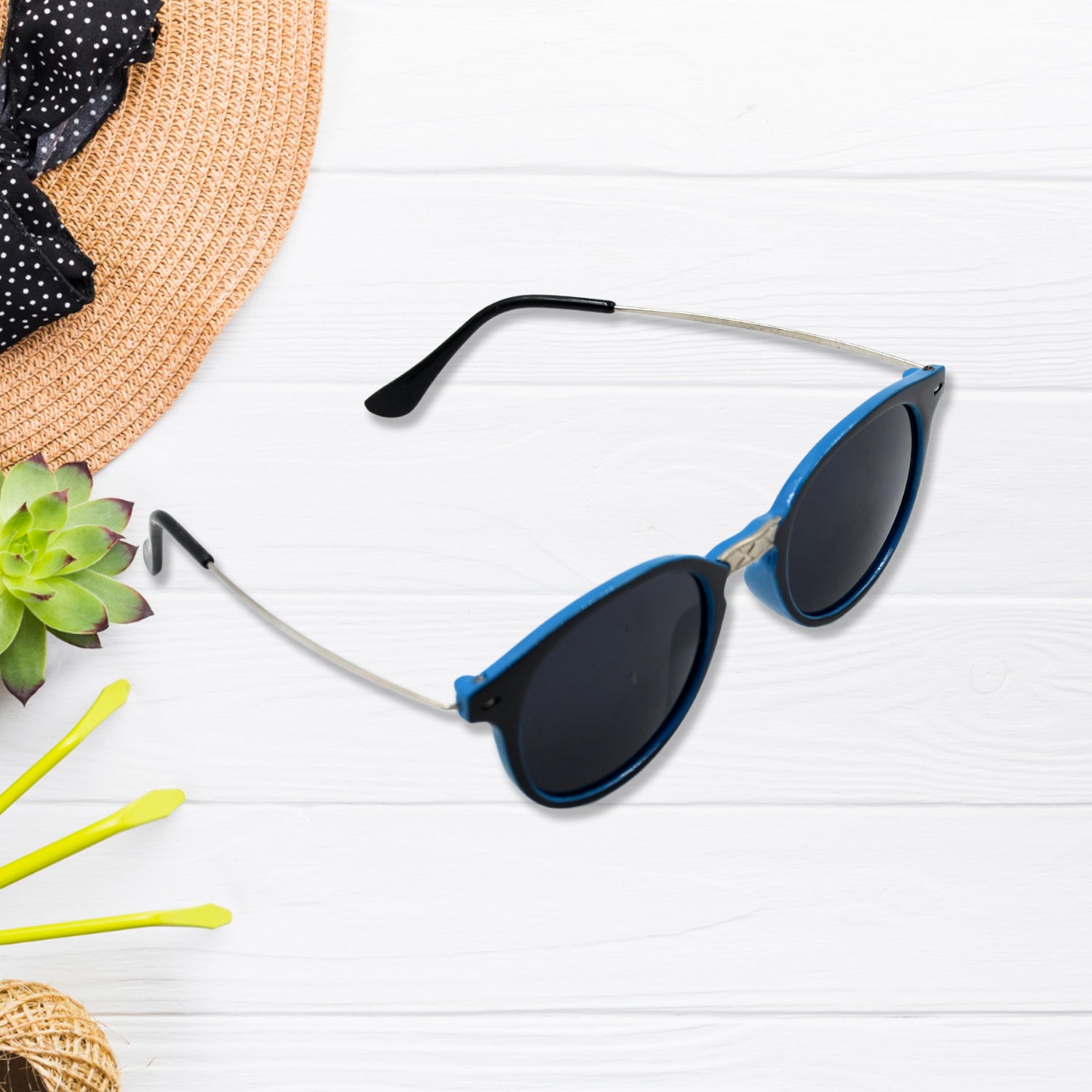 7756 Uv Protected Round Sunglasses Classic Sunglasses For Men Women Lightweight - Springkart 
