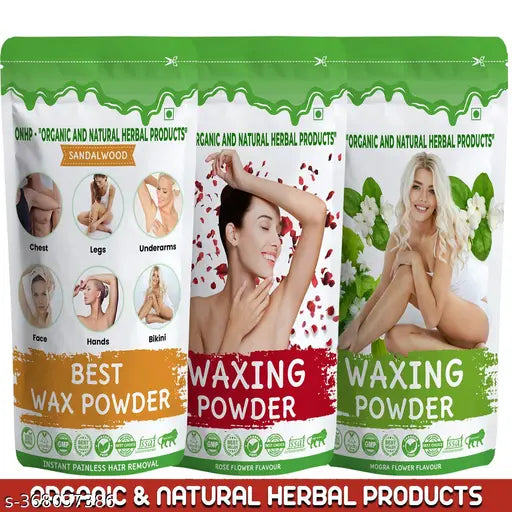 Herbal Waxing Powder Wax Powder, Organic Facial wax, Painless Hair Removal Powder - Springkart 