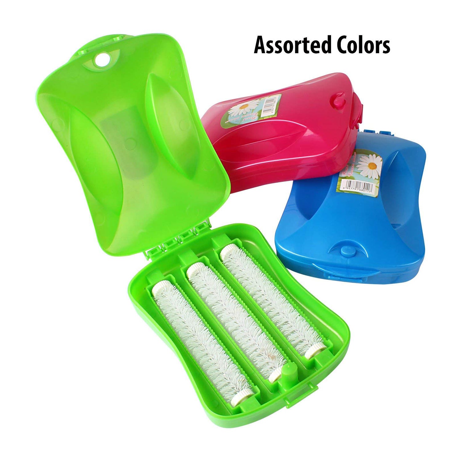 6230a Plastic Handheld Carpet Roller Brush Cleaning With Dust Crumb Collector Wet And Dry Brush - Springkart 