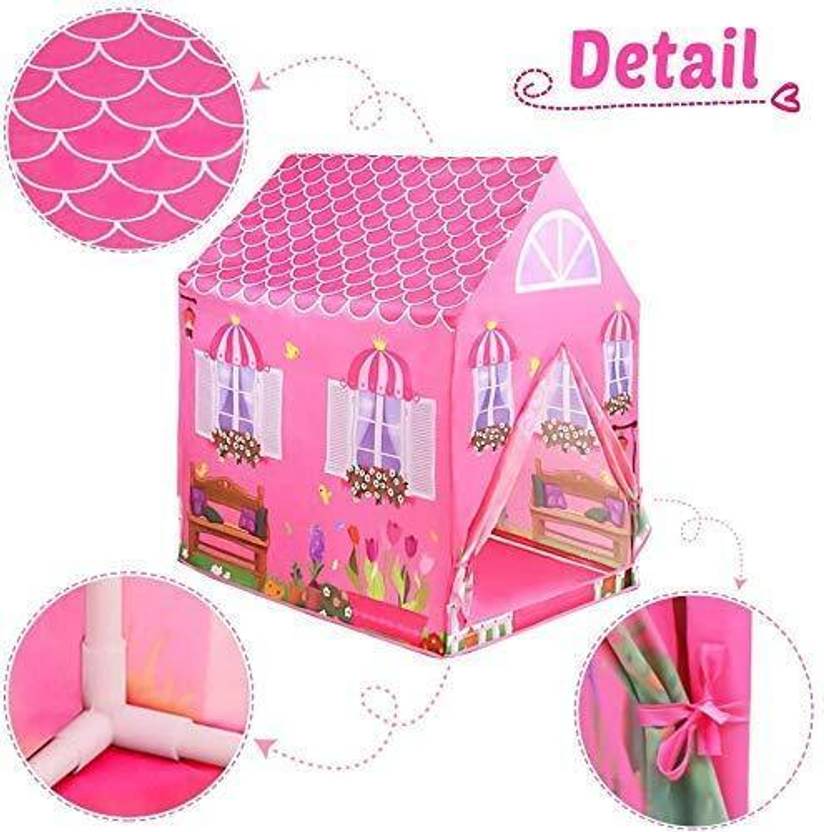 TOOBIL High-Quality Doll House Tent For Kids  (Pink)