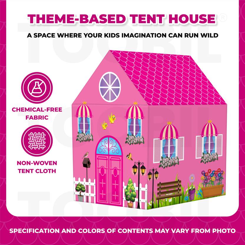 TOOBIL High-Quality Doll House Tent For Kids  (Pink)