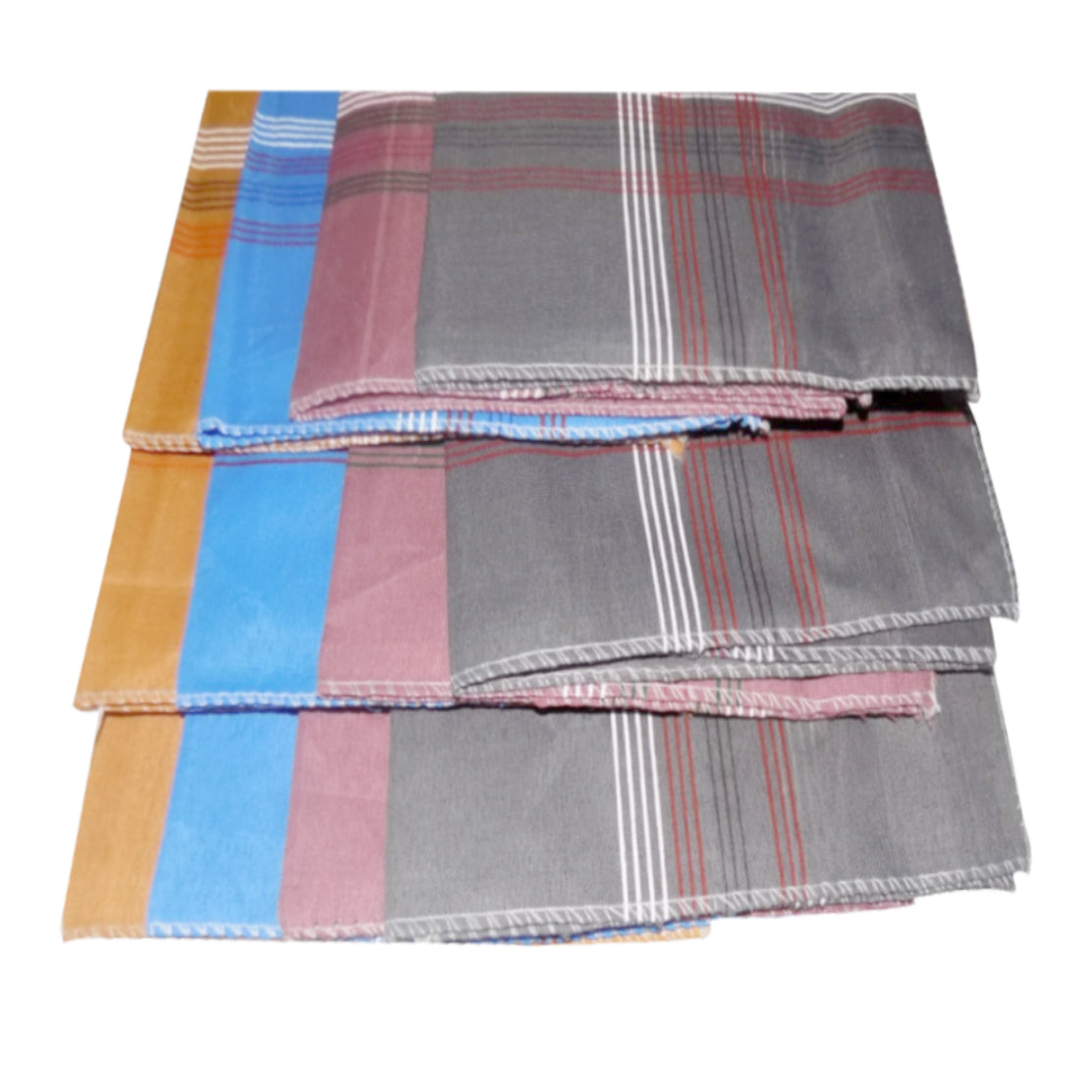 Men's King Size Formal Handkerchiefs for Office Use - Pack of 12 - Springkart 