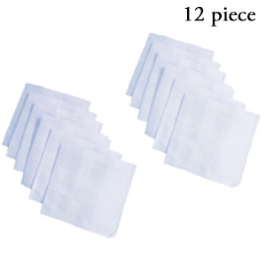 Men's King Size Formal Handkerchiefs for Office Use - Pack of 12 - Springkart 
