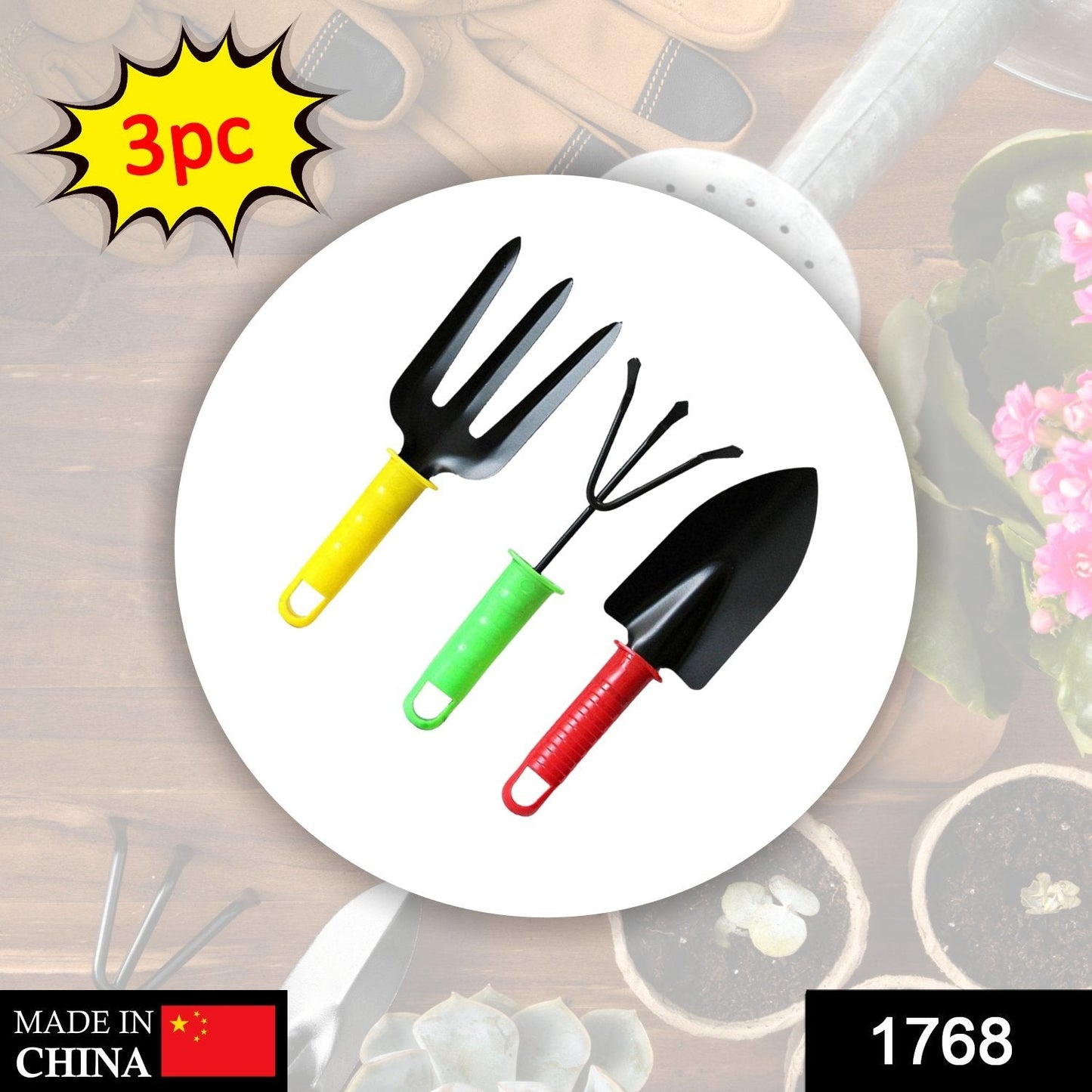 Colorfull Garden Tool Set Set of 3Pc - Springkart 
