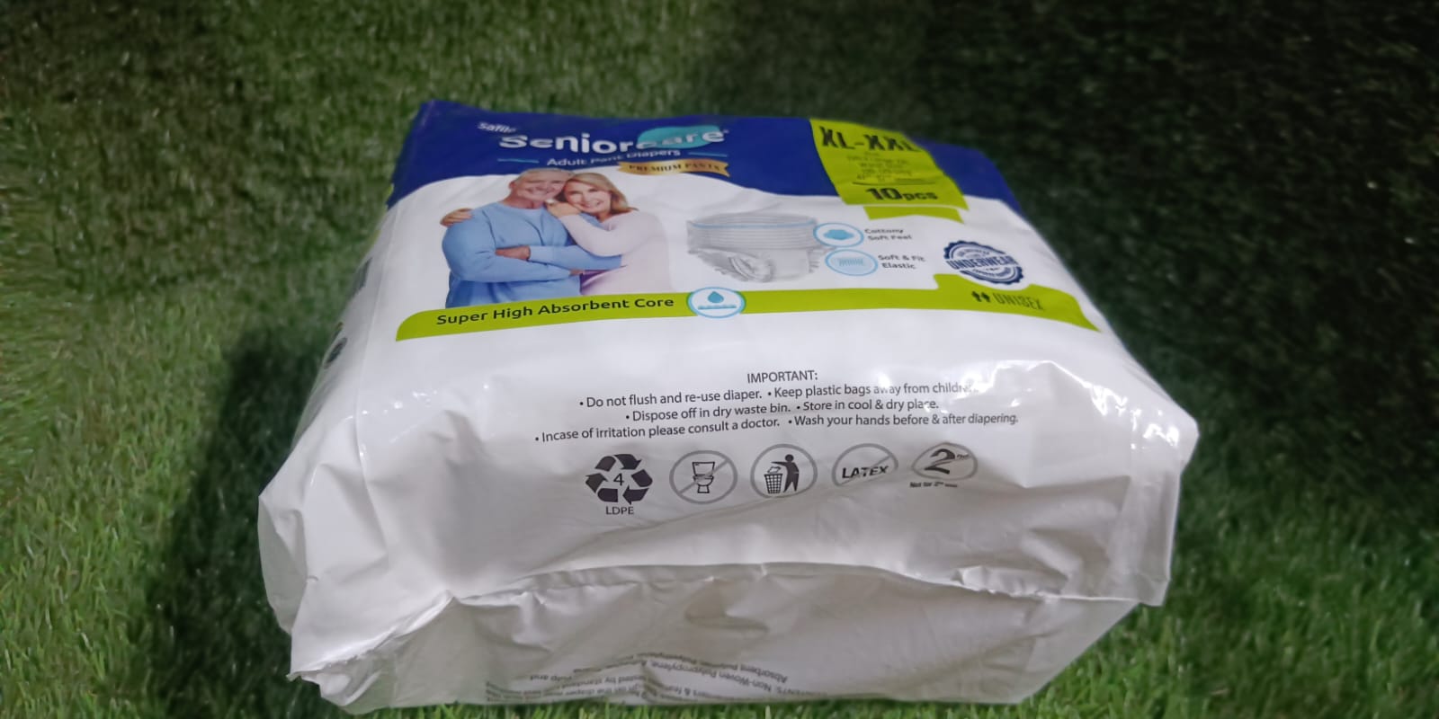 Extra Large - XXL Senior care Adult Pull Up Diaper Pants(Waist Size (120-170 Cm | 47 -67 Inch) (10*4 Pcs) Adult Diapers - XL - XXL (10 Pieces) - Springkart 