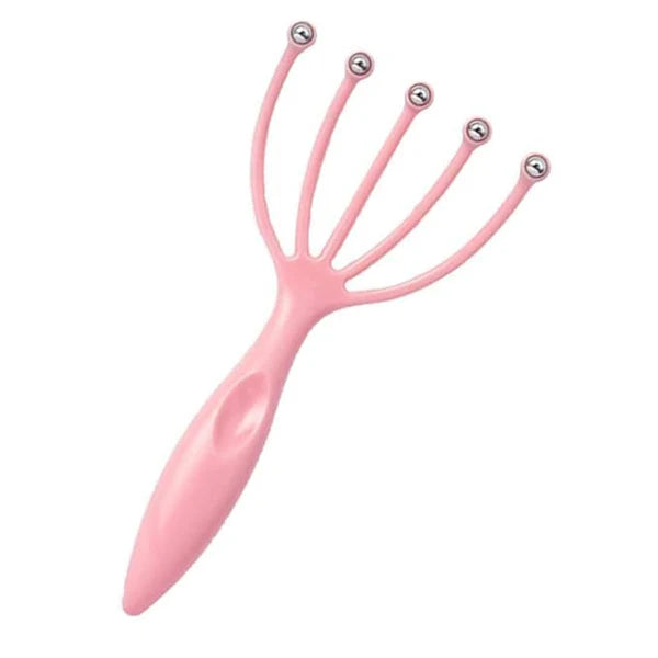 Five Claw Head Massager, 5 Roller Balls Prongs Scratcher Deep Relaxation - 2 Piece. - Springkart 