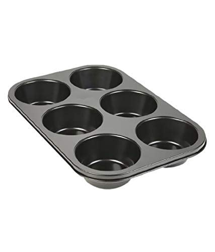 Non-Stick Reusable Cupcake Baking Slot Tray for 6 Muffin Cup - Springkart 