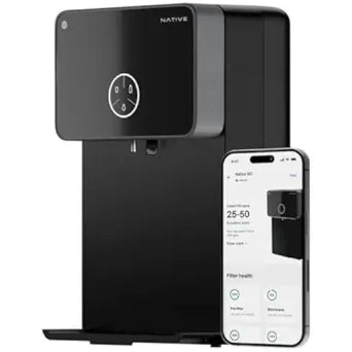 Native by Urban Company M2 RO+UV+Copper+Alkaline+Mineraliser 10-Stage Smart Water Purifier | No Service for 2 Years | India's Only 2-year Unconditional Warranty | Smart iOT + TDS Monitor | 8L Storage