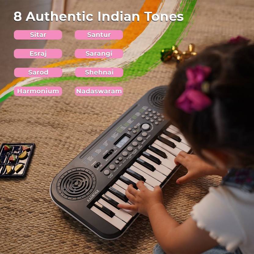 KADENCE KAD-K-TONE-32-P Kadence K Tone 32 P Kids Keyboard Digital Portable Keyboard  (32 Keys)