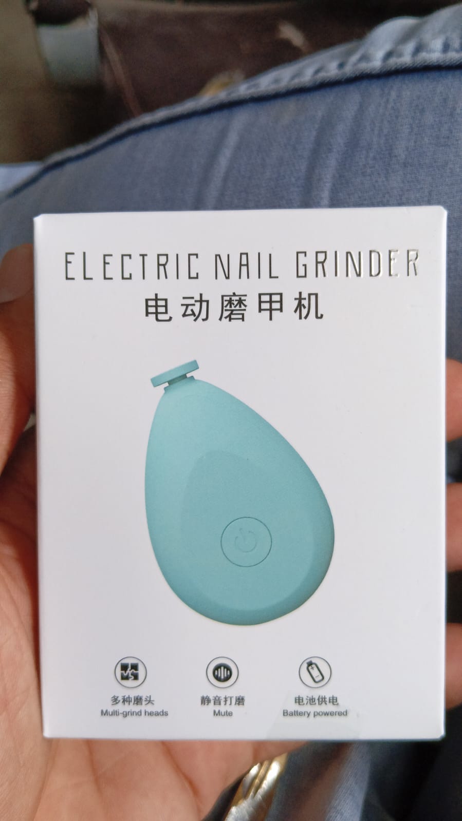 Baby Electric Nails Grinder Kits Safe (1 Pc / Mix Color / with 4 Grinding Heads) - Springkart 