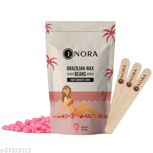 Hair Removal Brazilian Hard Wax Beans For Face,(Rose Pink, 100 Gram)