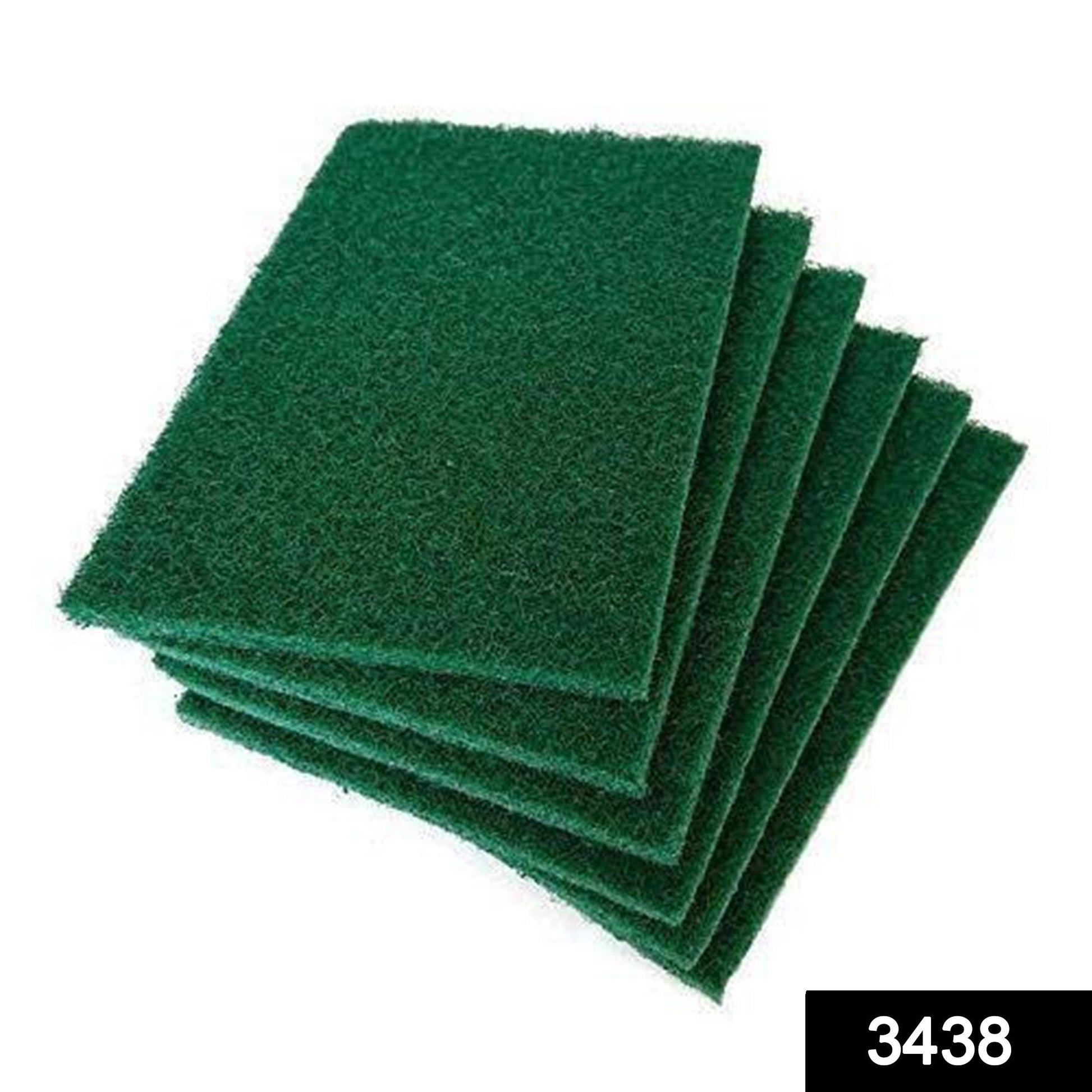 Scrub Sponge Cleaning Pads Aqua Green (Pack Of 6) - Springkart 