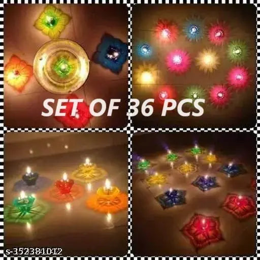 Diya Batti| Handmade Ghee Diya Batti| Shadow Reflective LED Diya PACK OF 36