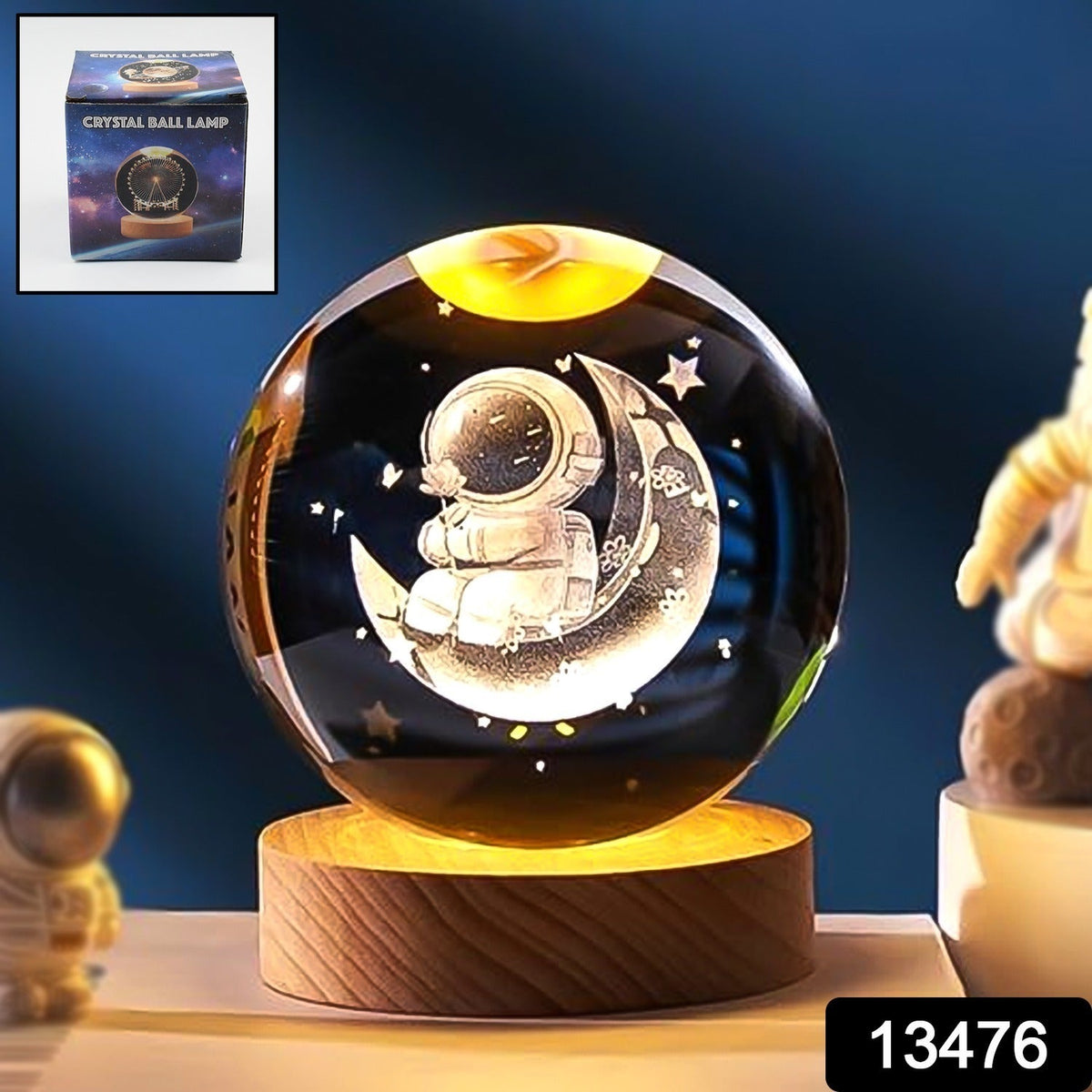 Astronaut Ball Night Light Lamp Decorative Lamp For Living Room Decor (1 Pc) - Springkart 
