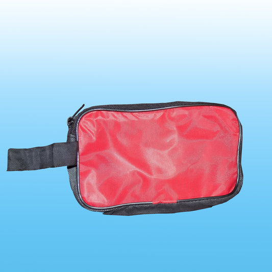 Portable Travel Hand Pouch / Shaving Kit Bag for Multipurpose Use (Red) - Springkart 