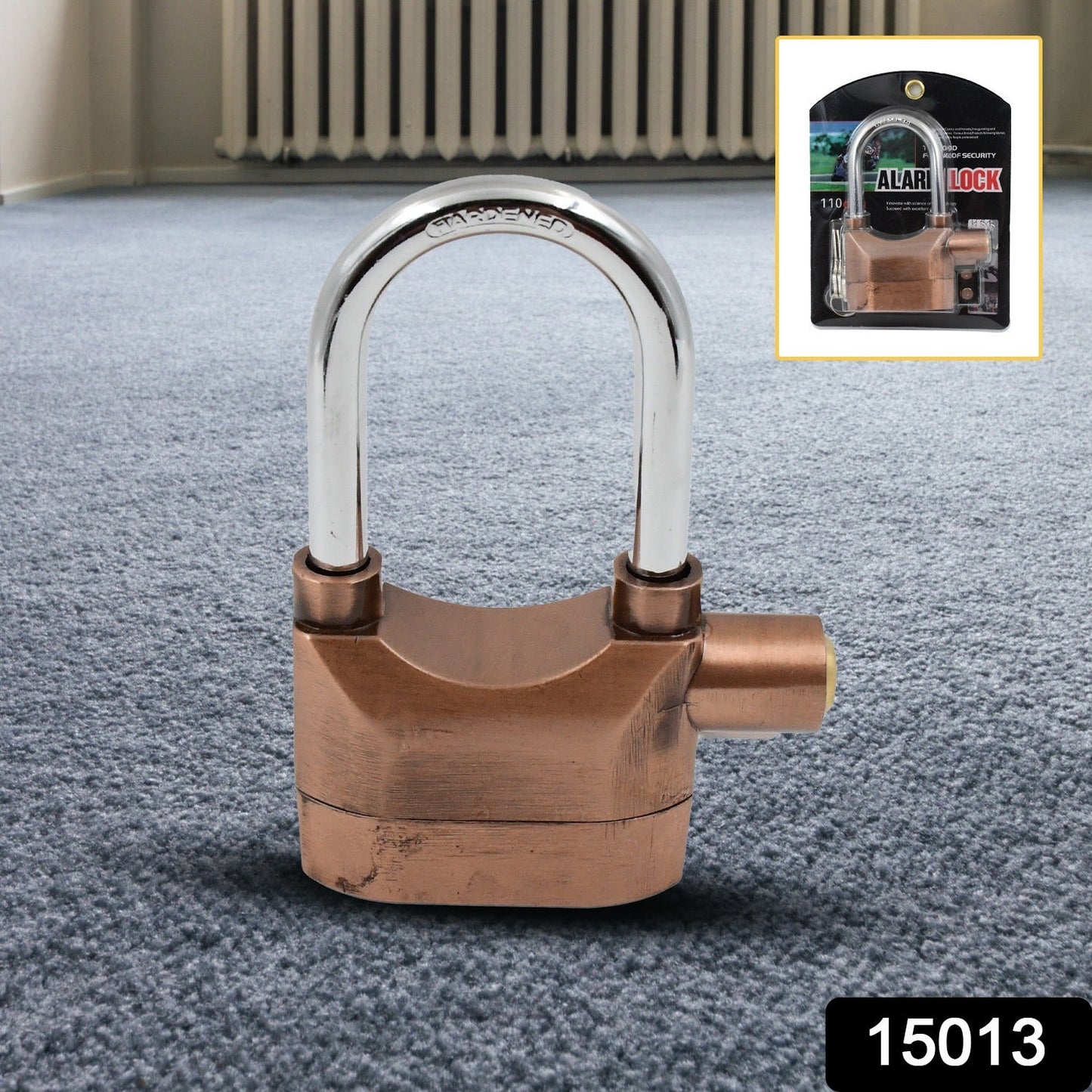 Security Alarm Metallic Lock System with 3 Keys (1 Set / Mix Color) - Springkart 