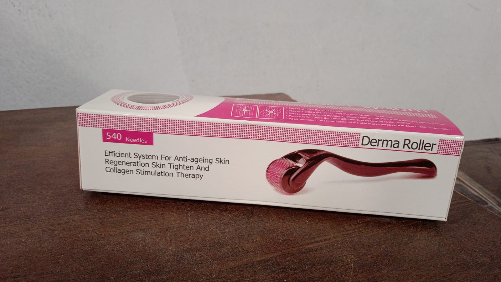Derma Roller Anti Ageing and Facial Scrubs & Polishes Scar Removal Hair Regrowth (0.75mm) - Springkart 