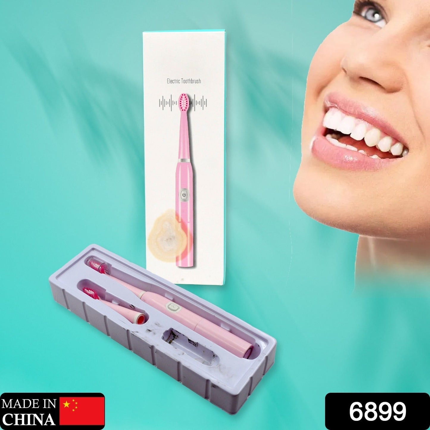 Electric Toothbrush for Kids and Adults Travel Portable Toothbrush With Extra 1 Brush Heads With 1 Battery - Springkart 