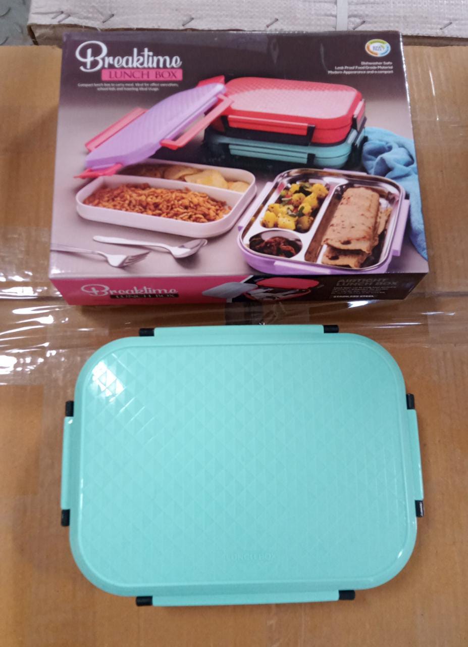 Premium Multi-Compartment Steel Lunch Box for Office, School & Travel - Springkart 