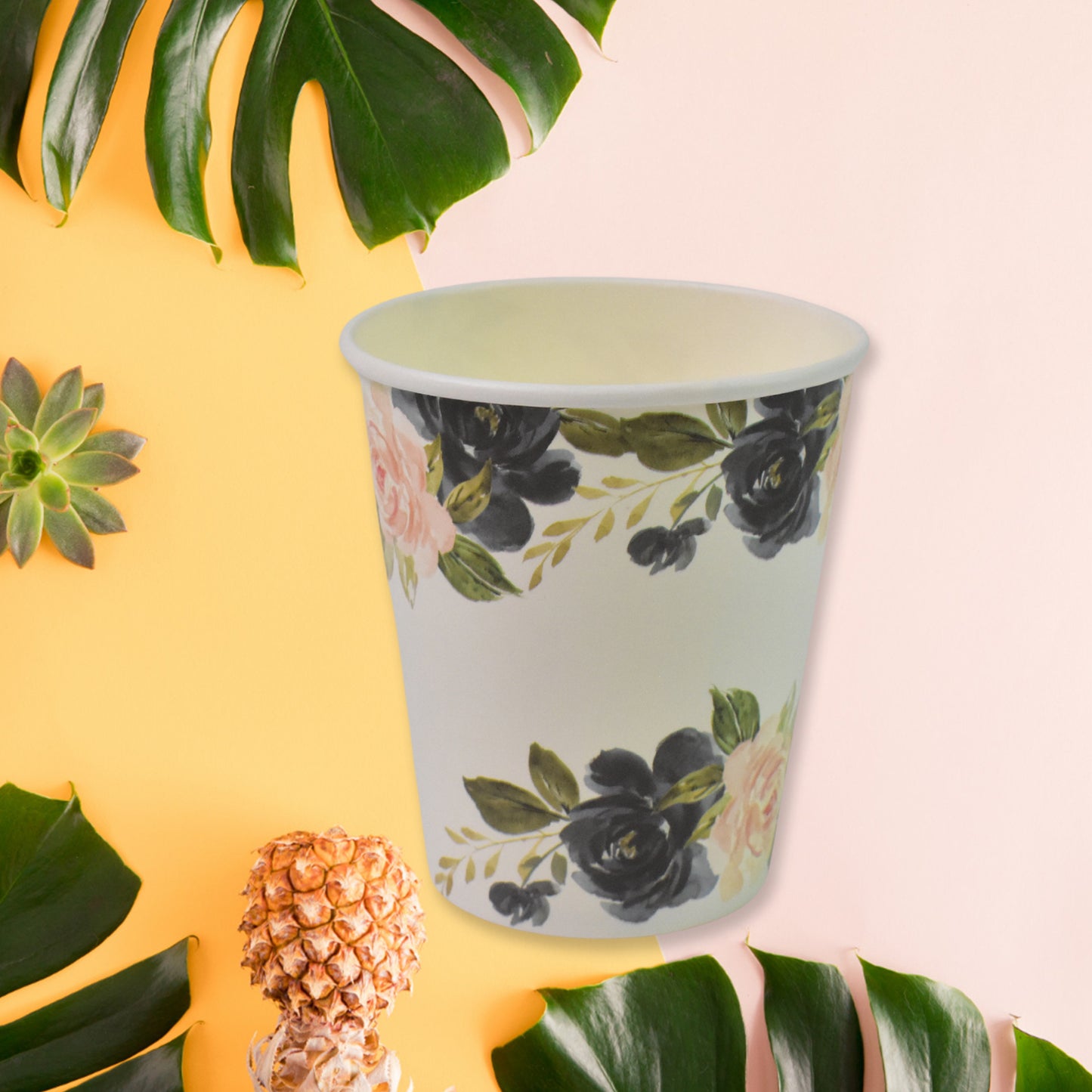 Disposable Paper Cups Disposable Tea Coffee Cups (10 Pcs Set Mix Color Design) - Springkart 