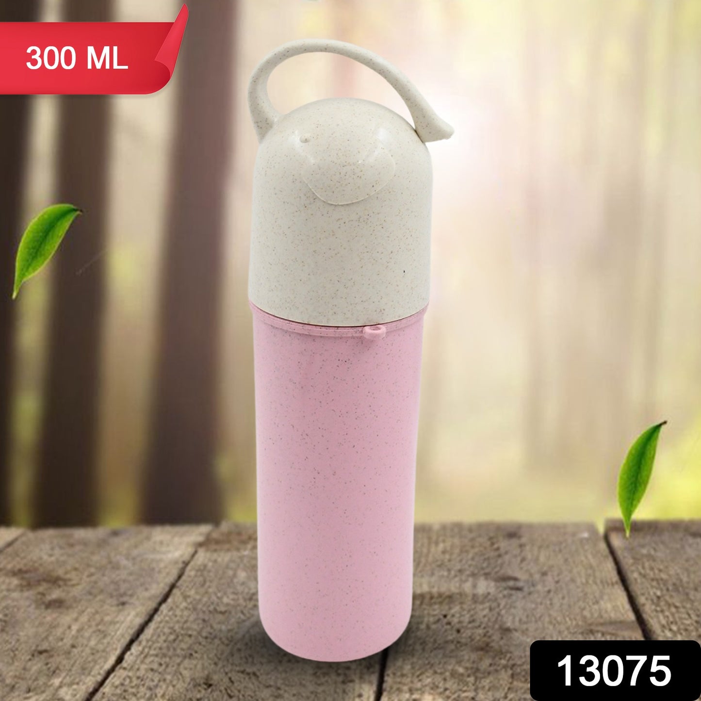 13075 Travel Coffee Cup Portable Water Bottle Wheat Straw Coffee Tea Mug Coffee Mug With Lids Handle For Coffee Teaportable For School(300 Ml Approx) - Springkart 