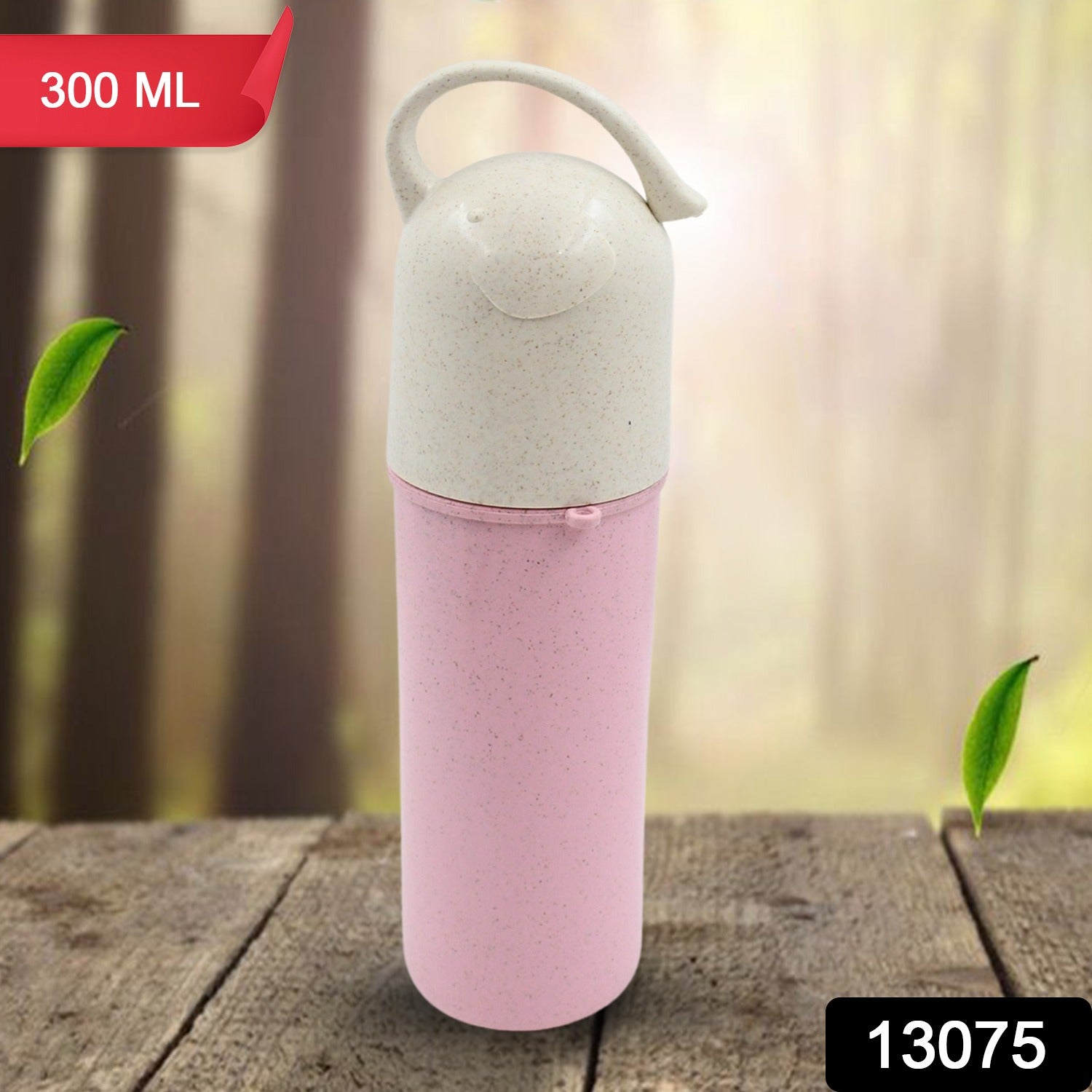 13075 Travel Coffee Cup Portable Water Bottle Wheat Straw Coffee Tea Mug Coffee Mug With Lids Handle For Coffee Teaportable For School(300 Ml Approx) - Springkart 