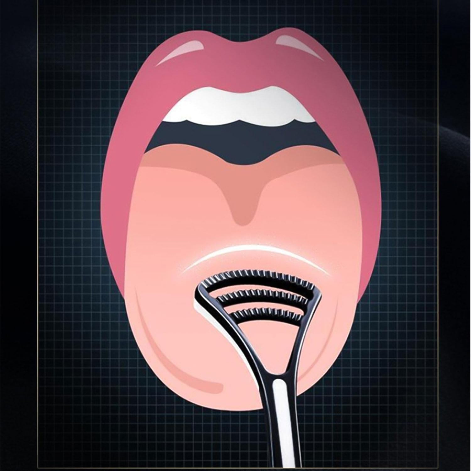 Plastic Dental Tongue Scraper Cleaner Brush (1 Pc) - Springkart 
