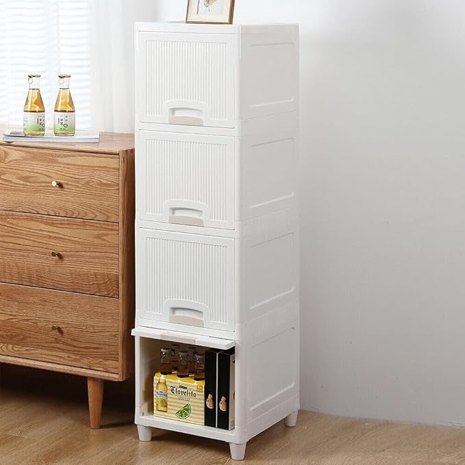 4-Layer Plastic Storage Drawer Cabinet – Multi-Purpose Organizer for Clothes, Toys & Essentials