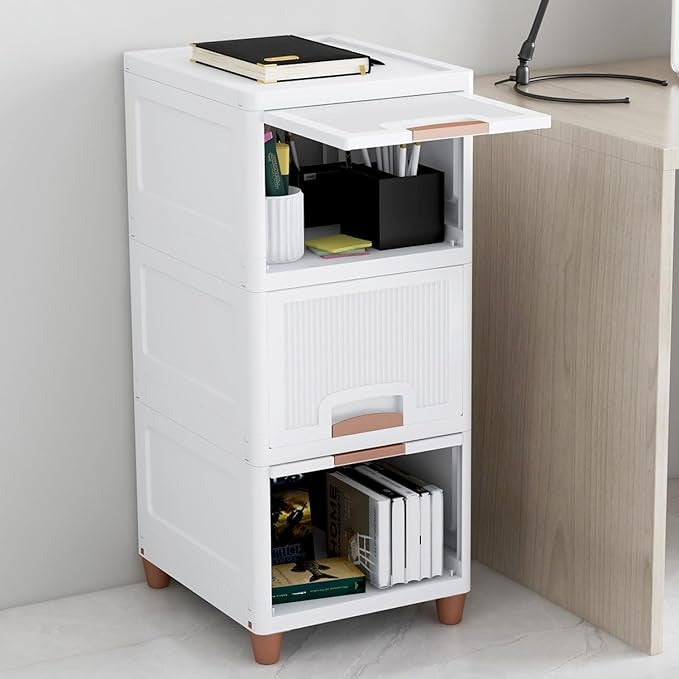 3-Layer Plastic Storage Drawer Organizer – Multi-Purpose Cabinet for Home, Office & Kids Room