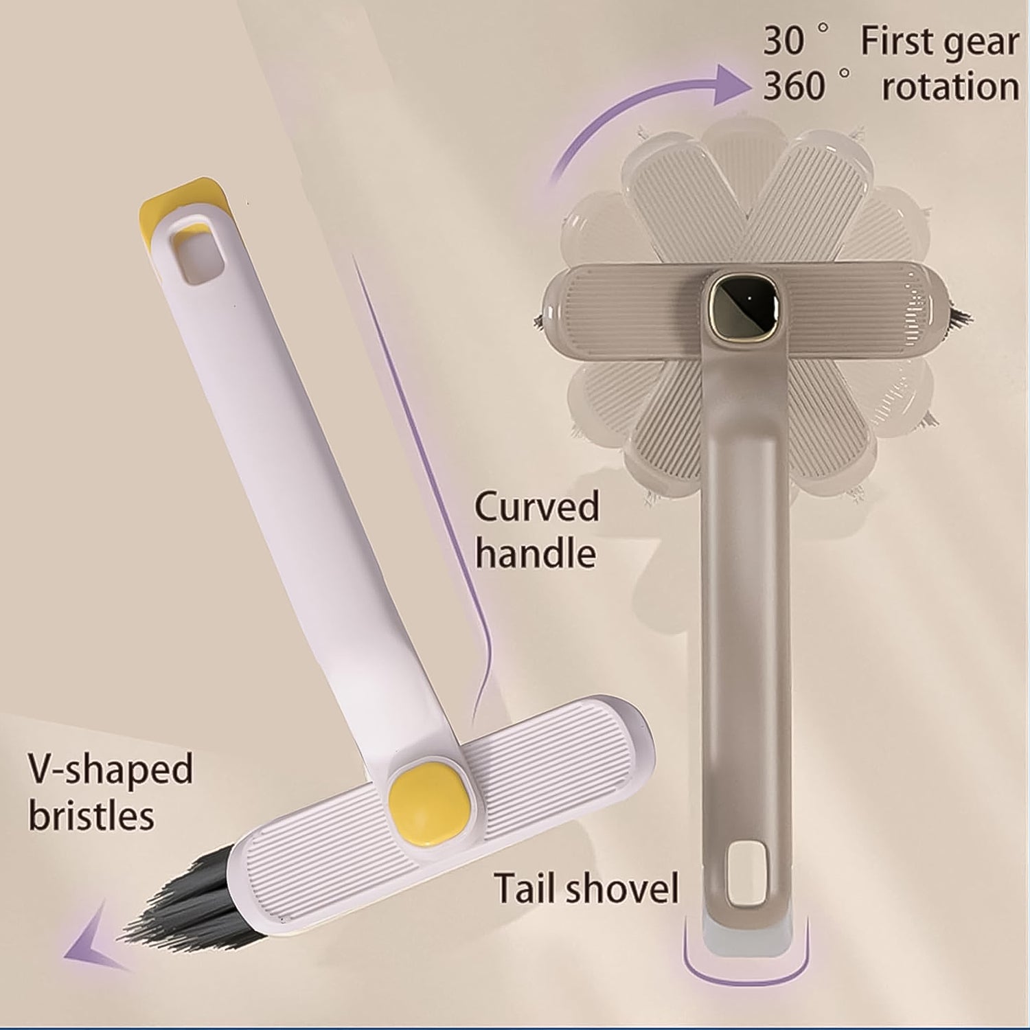 Multi-function 360 Rotating Crevice Floor Cleaning Brush (1 Pc) - Springkart 