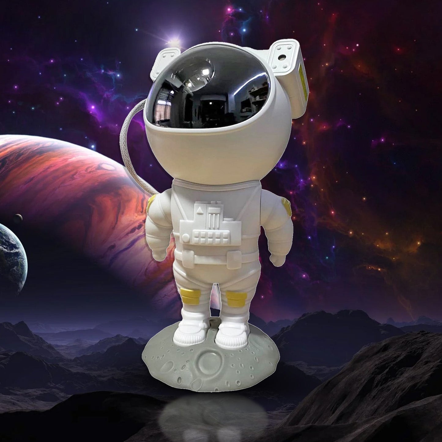 Robot Sky Space Stars Light Astronaut Galaxy Projector, Night lamp, Bedroom, Kids, Projector, Remote Control, Star Projector Will Take Children's to Explore The Vast Starry Sky for Adults, raksha bandhan, Diwali Gift - Springkart 