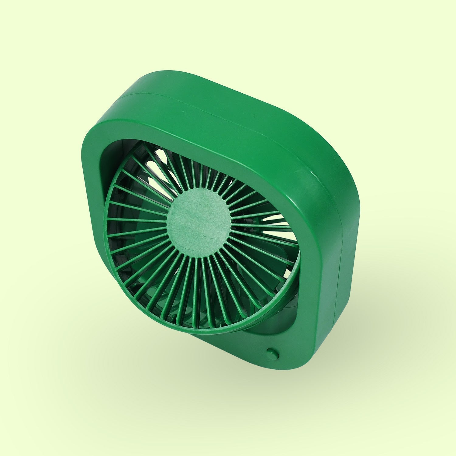 Portable USB Fan - Rechargeable, 2-Speed 180° Rotating Quiet Personal Fan for Travel, Car, and Outdoors (Battery Not Included) - Springkart 