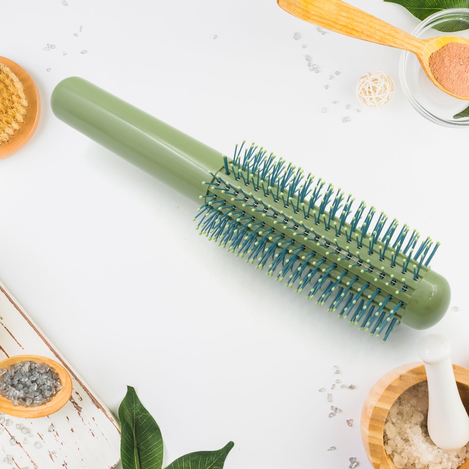 Massage Comb, Air Cushion Massage Hair Brush Ergonomic Matt Disappointment for Straight Curly Hair Cushion Curly Hair Comb for All Hair Types, Home Salon DIY Hairdressing Tool (1 Pc) - Springkart 