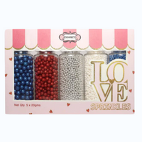 Patriotic Disco Balls Assorted Sprinkles (DB-03) - 100Gms