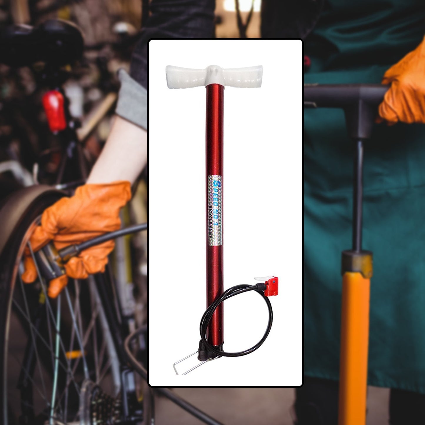 Multipurpose Air Pump (Use for Car ,Bicycles ,Scooters ,Balls, Bikes) (MOQ :- 6 Pc) - Springkart 