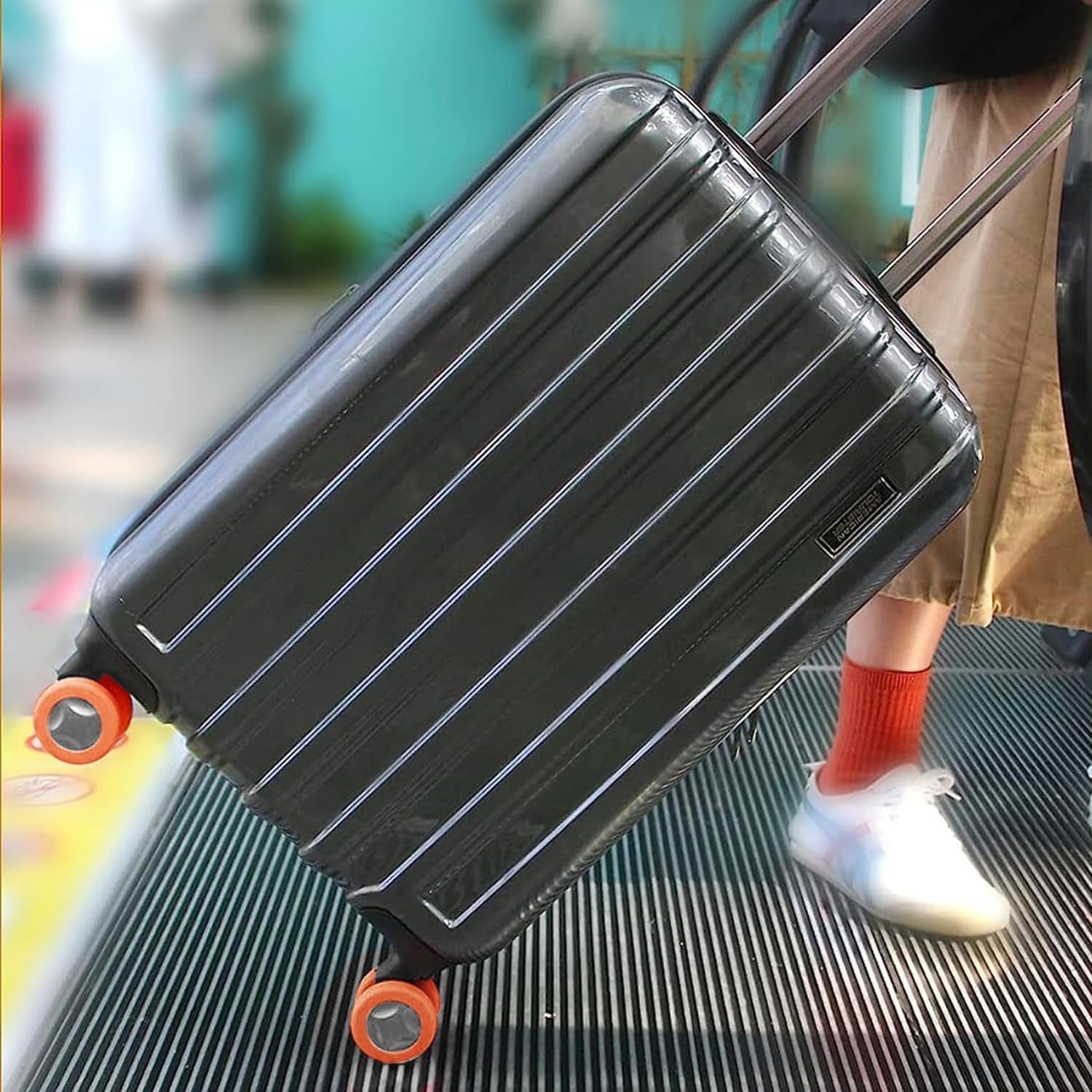 Luggage Wheel Covers, 8 Pcs Luggage Wheel Covers For Suitcase, Reduce Noise For Travel Luggage Suitcase, Silicone Suitcase Wheels Cover, For Protect Suitcase Wheels (8 Pcs) - Springkart 