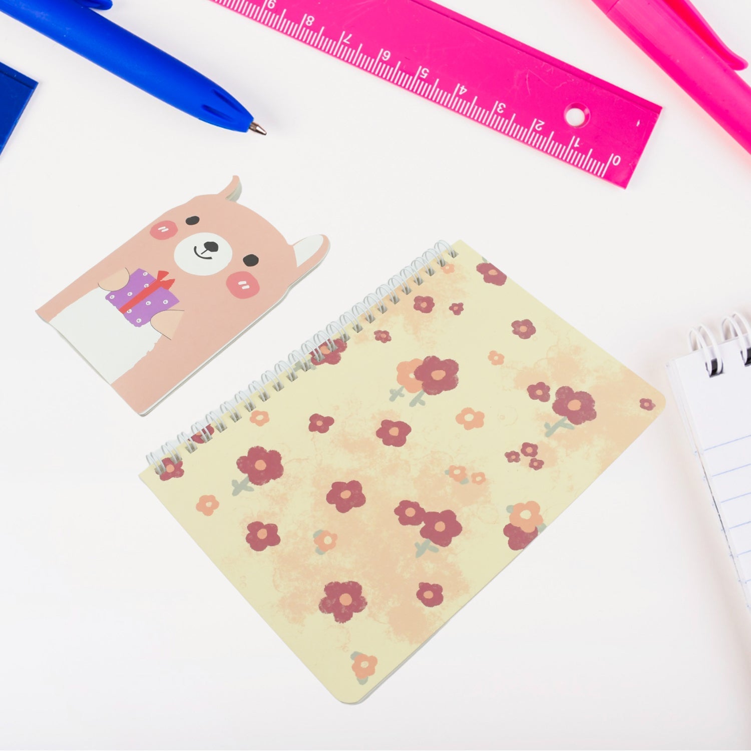 Cartoon Stationery Box Cartoon Design School Box Book , diary , Pen , Eraser, Sharpner , Sticker & Pen Refill Student Gift School box (1 box) - Springkart 
