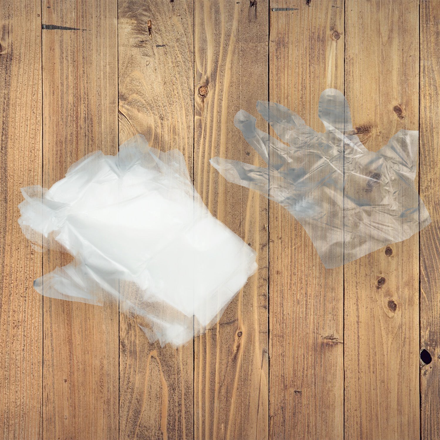 Large Disposable Gloves (100 Pcs): Clear Plastic, Multipurpose - Springkart 