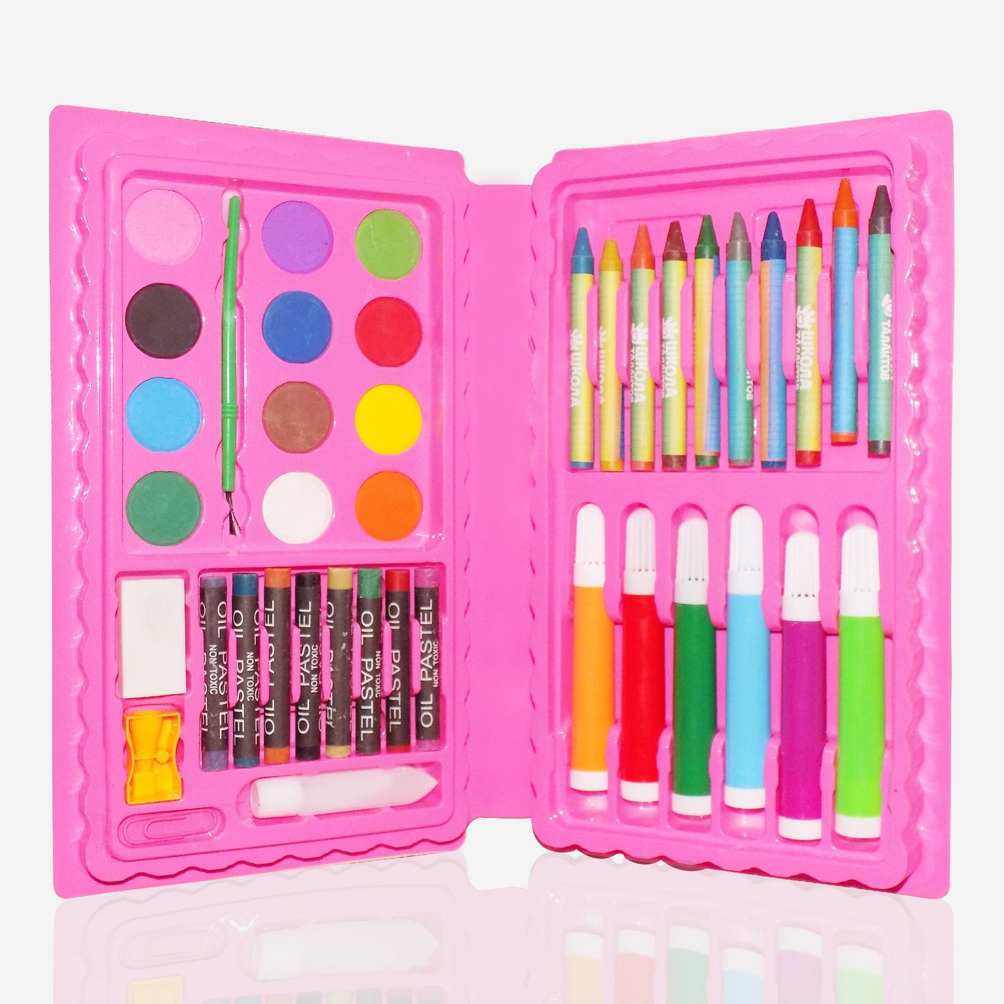 Coloring Combo Colors Box Color Pencil, Crayons, Water Color, Sketch Pens Set of 42 - Springkart 