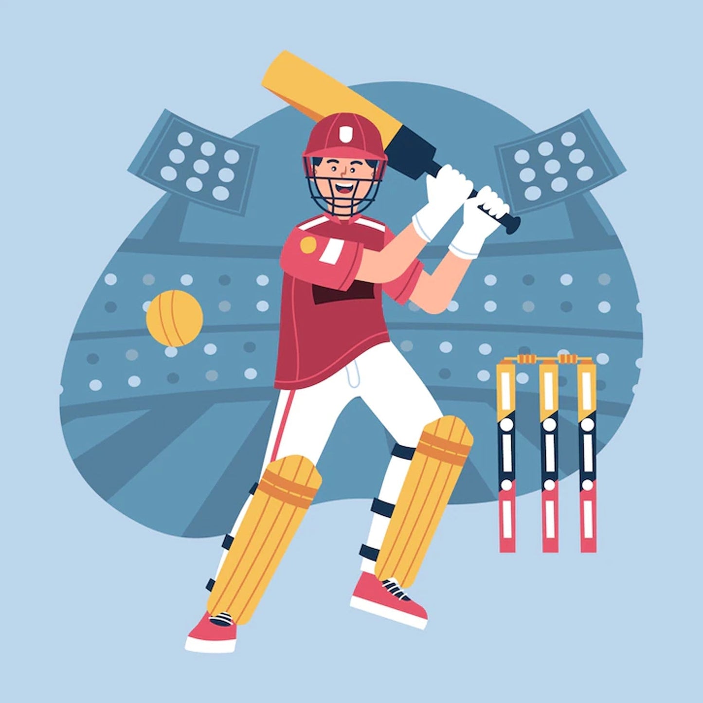 Plastic Cricket Bat and Ball Toy for Kids - Springkart 