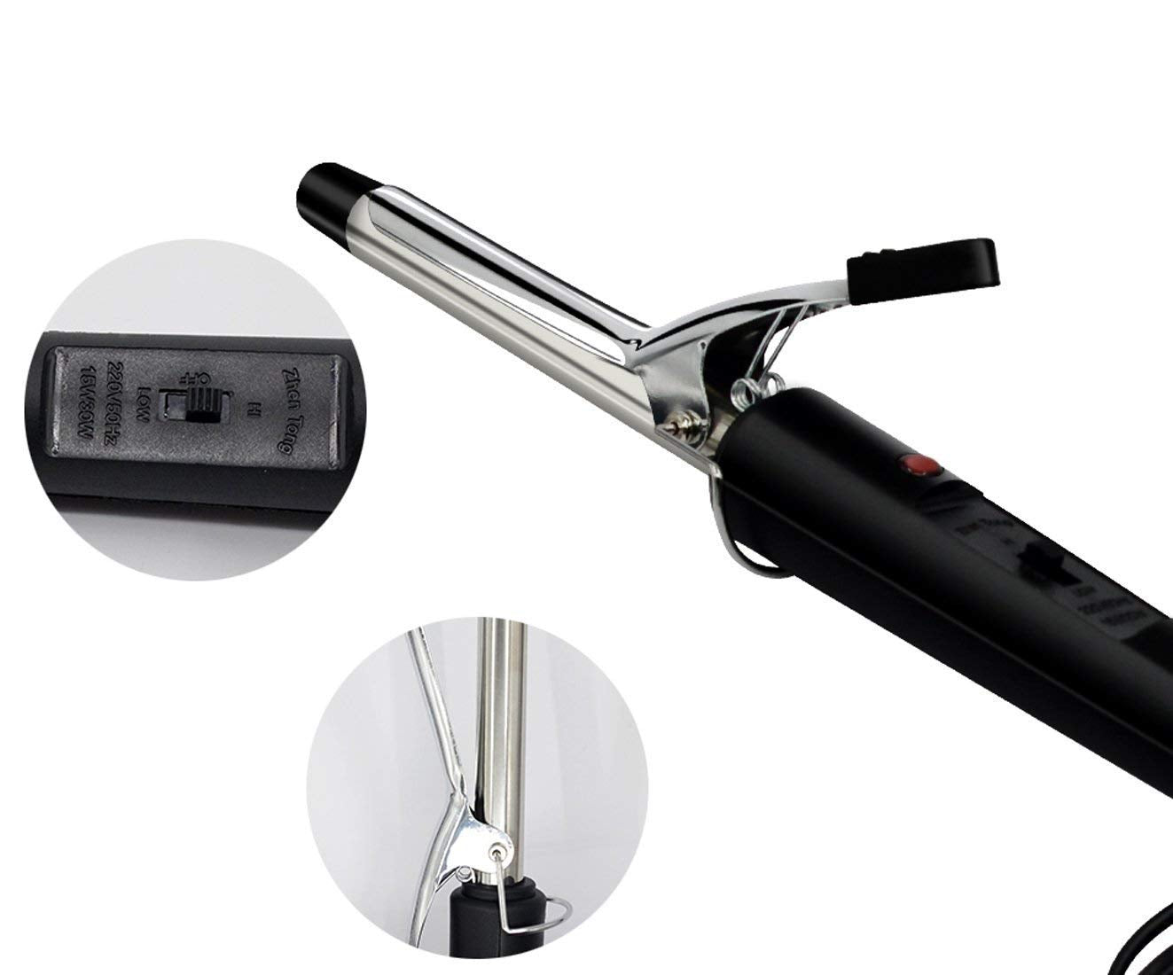 Hair Curling Iron Rod for Women (black) - Springkart 