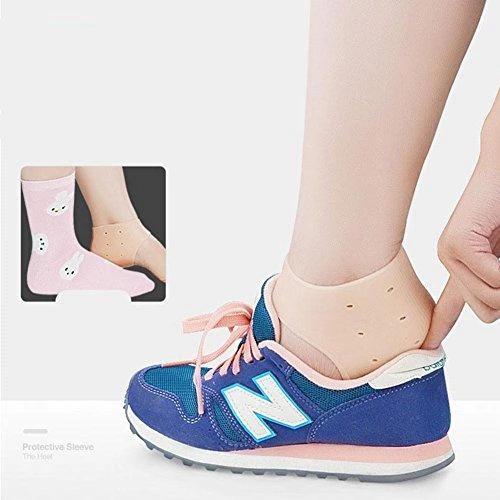 Moisturizing Skin Softening Silicone Gel for Dry Cracked Heel Repair (Multicolour) - Springkart 