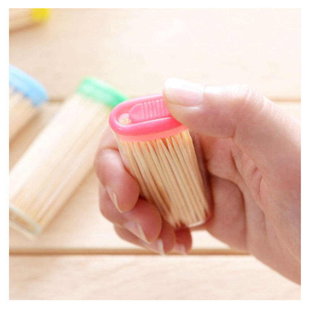Bamboo Toothpicks with Dispenser Boxq - Springkart 