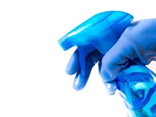 Flock line Reusable Rubber Hand Gloves (Blue) - 1pc - Springkart 