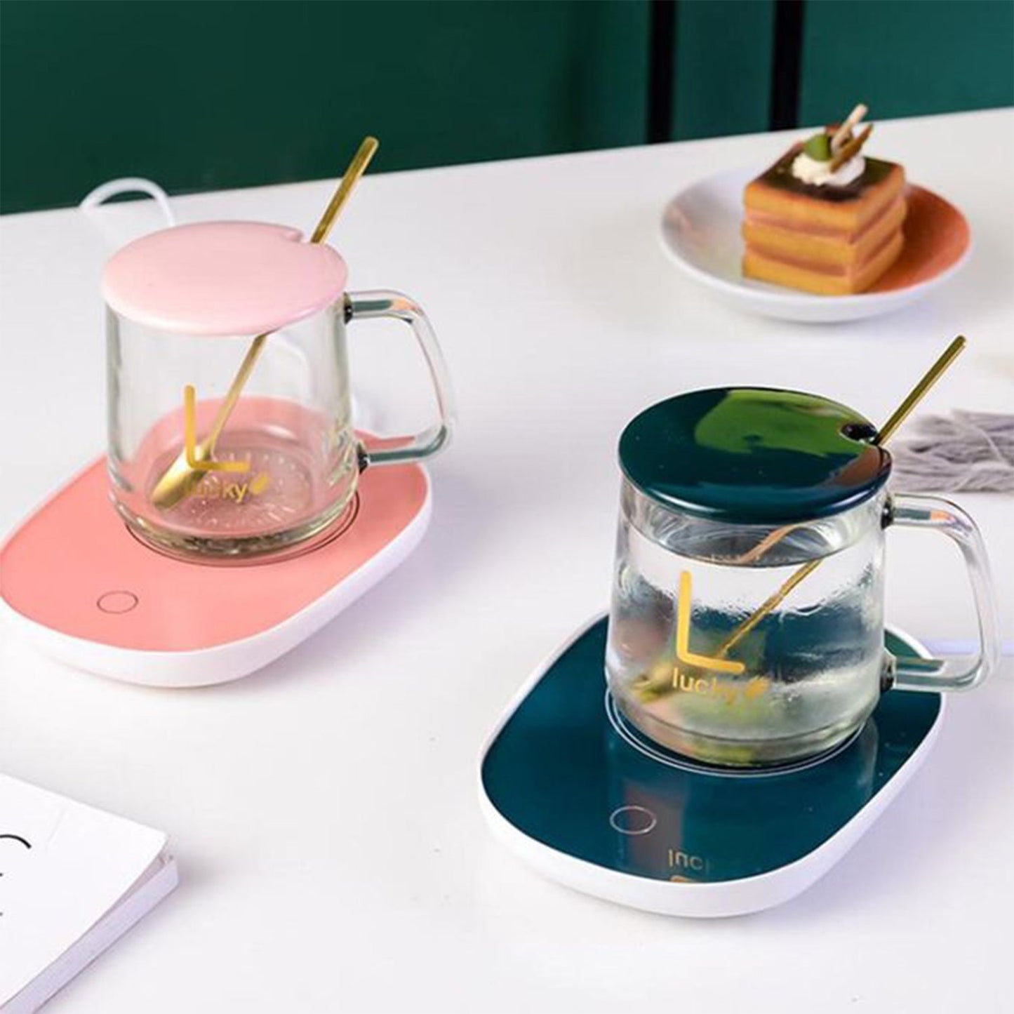 Coffee Mug Warmer For Having Coffee Along With The Warmer That Keeps It Hot. - Springkart 