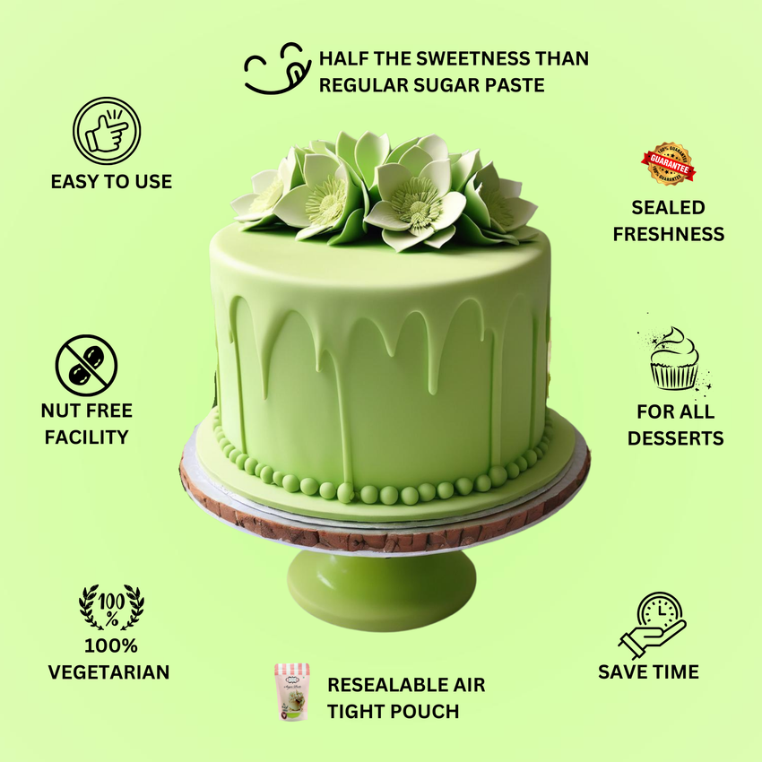 Lime Green Fondant | Edible Sugarpaste 250 Gm
