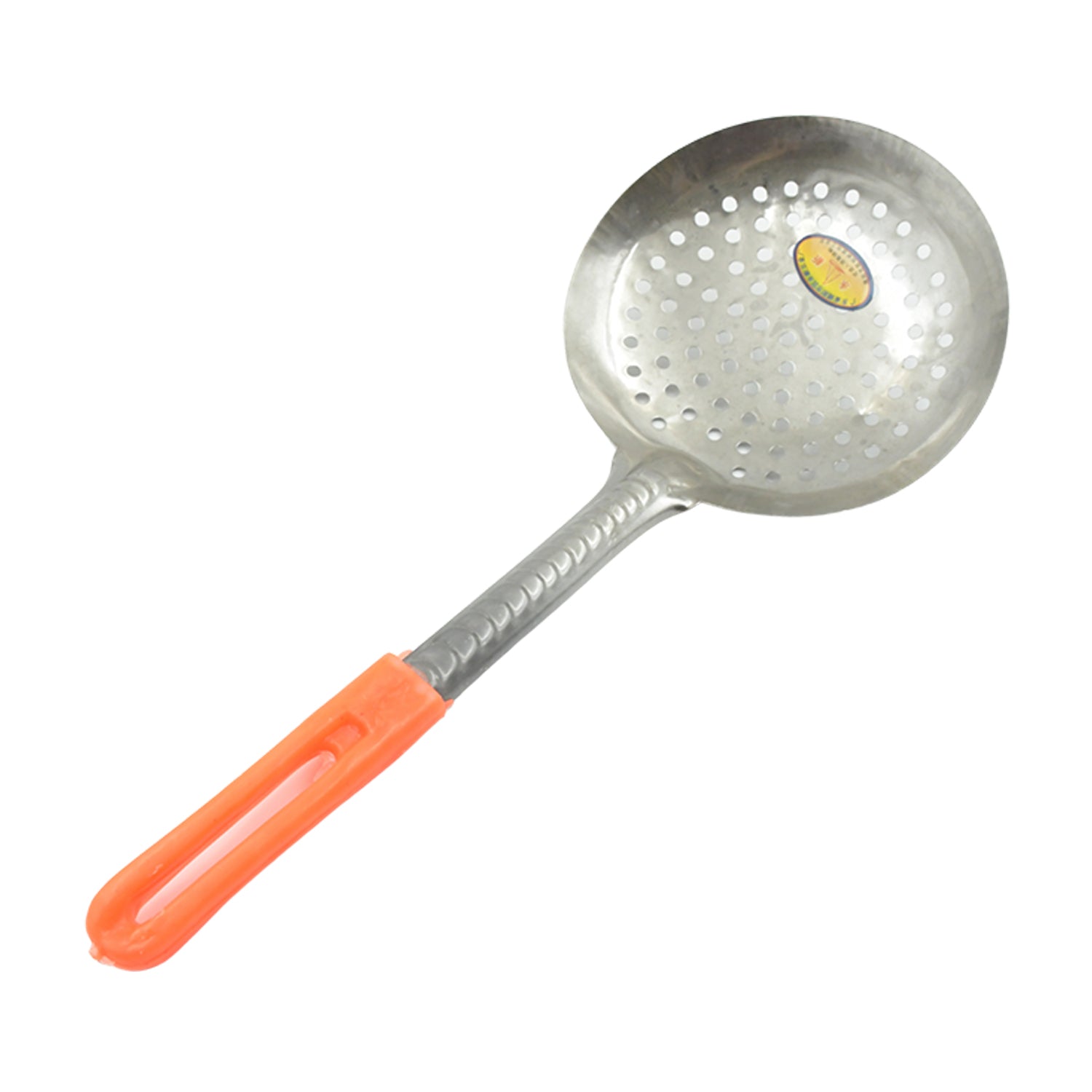 Colander Spoon, Non Slip Hand Polished Thickened Hot Pot Spoon for Kitchen for Restaurant, Stainless Steel Cooking Colander Skimmer Slotted Spoon Kitchen Strainer Ladle with Long Handle for Kitchen Cooking Baking (35 Cm) - Springkart 