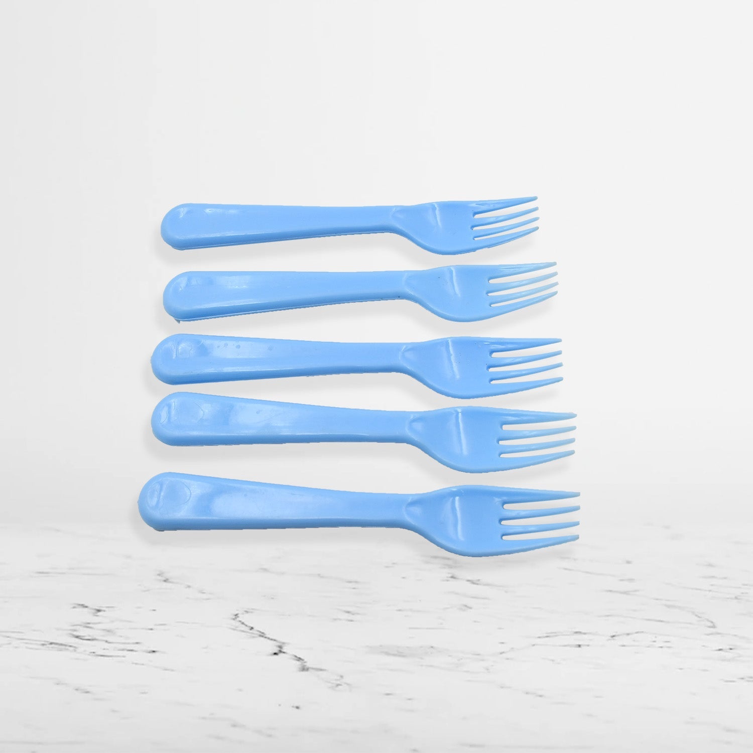 Reusable Premium Heavy Weight Plastic Forks, Party Supplies, One Size, plastic 5pc Serving Fork Set for kitchen, Travel, Home (5pc) - Springkart 
