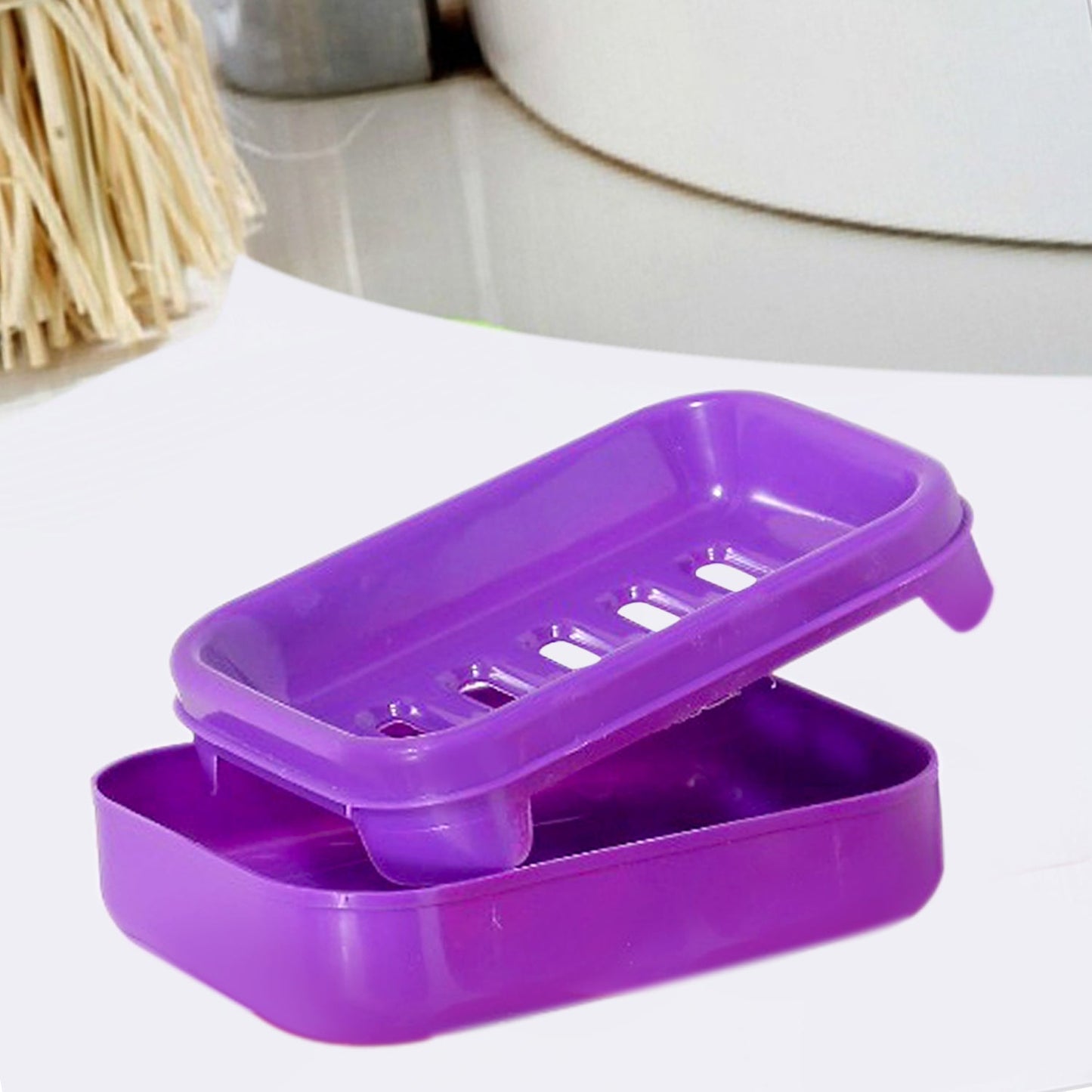 Covered Soap keeping Plastic Case for Bathroom use - Springkart 